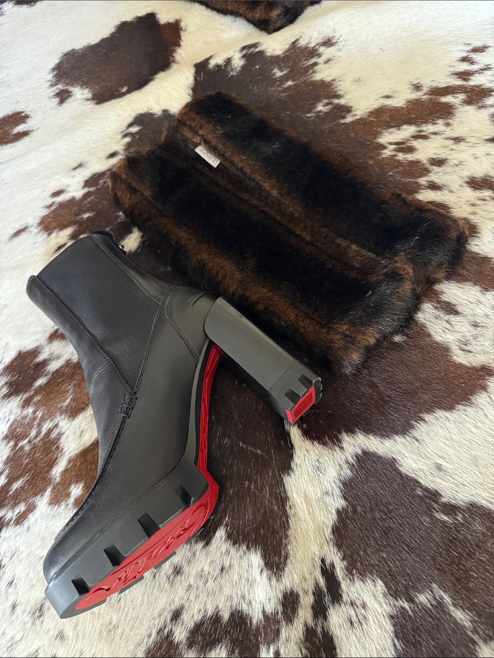 Fur Boot Wraps Mink Style - Picture 9 of 14